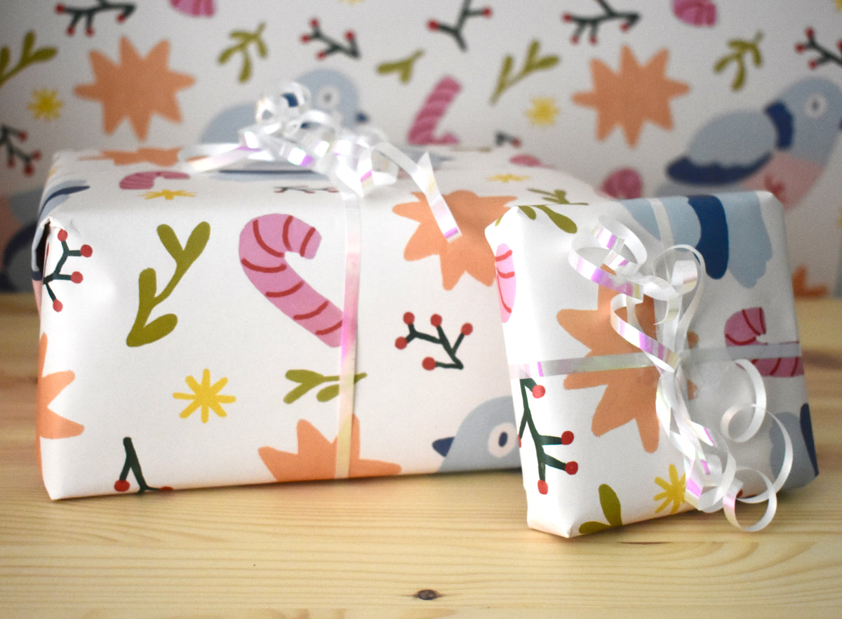 Pigeon Christmas Wrapping Paper